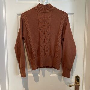 Brown knit sweater